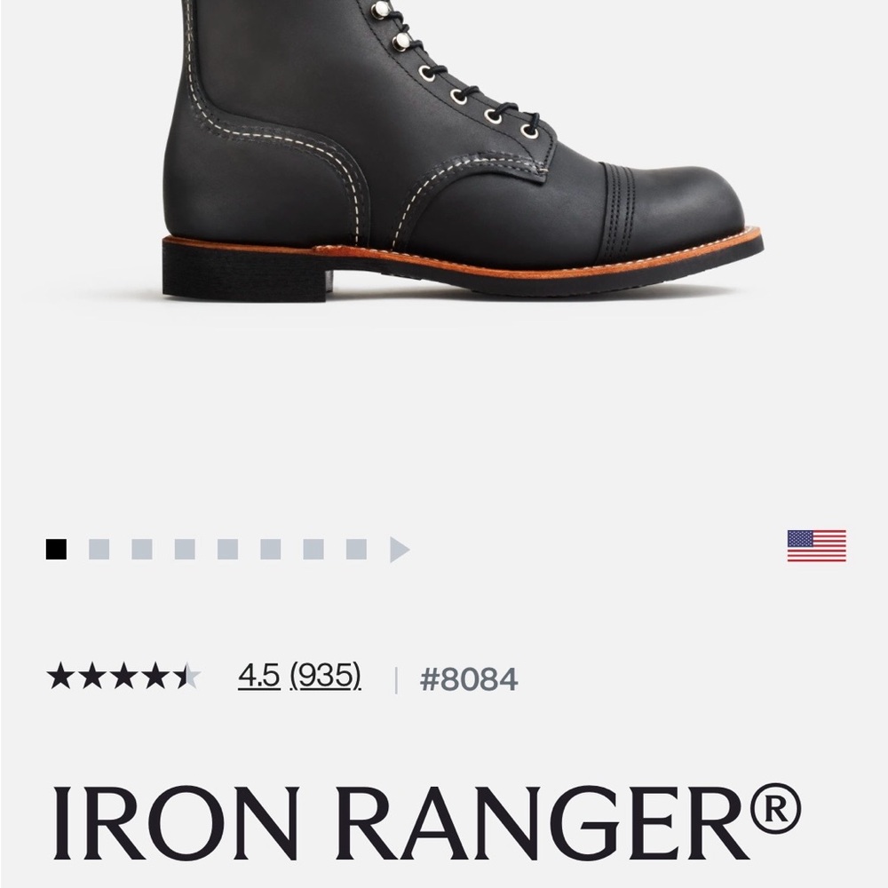 Red Wing Shoes Iron Ranger Black Boots